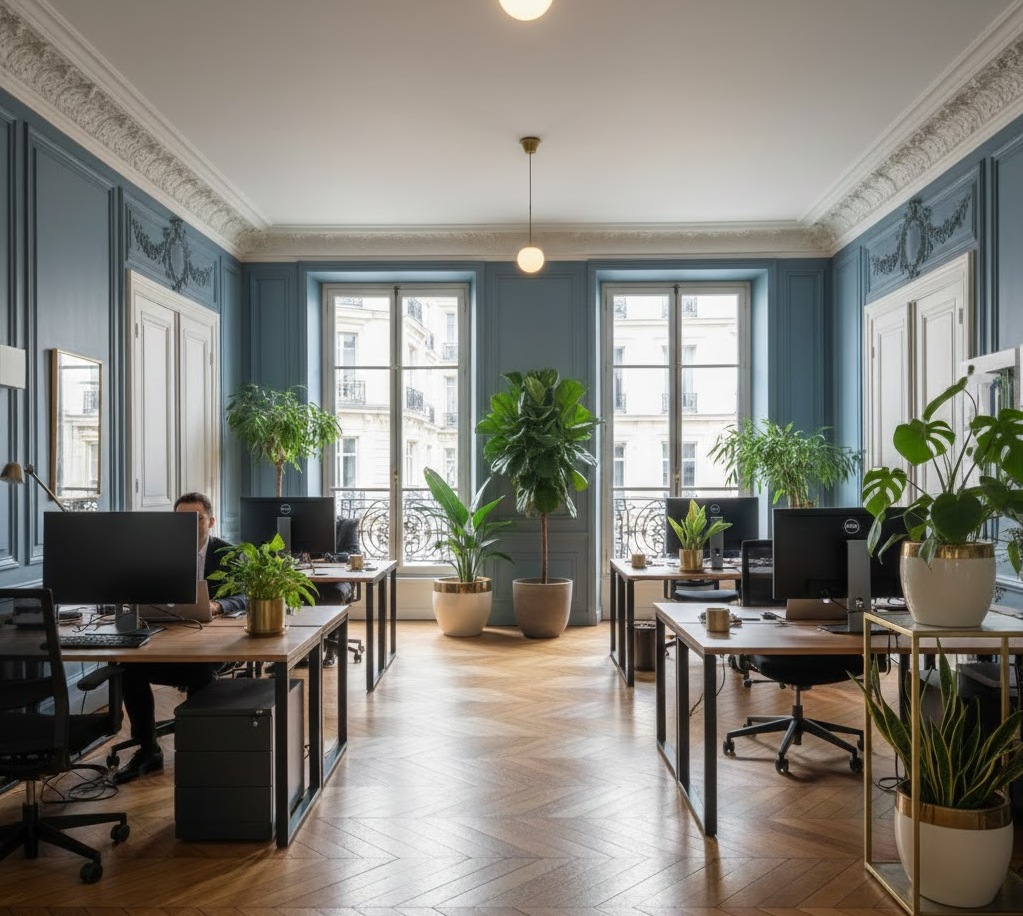 Chantier dans des bureaux
